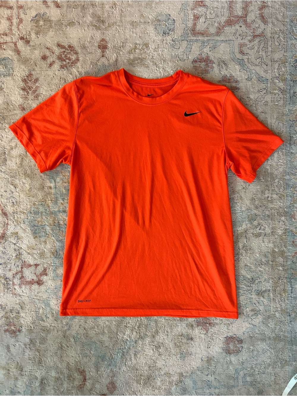 Nike Men's Bright Orange DriFIT Performance Short Sleeve Tee